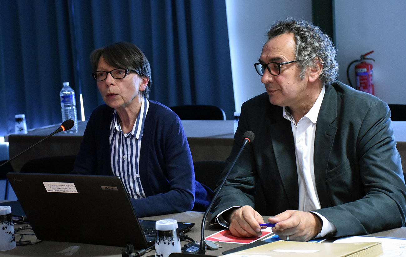 Pascale CHARMES au côté du président Pierre JARLIER