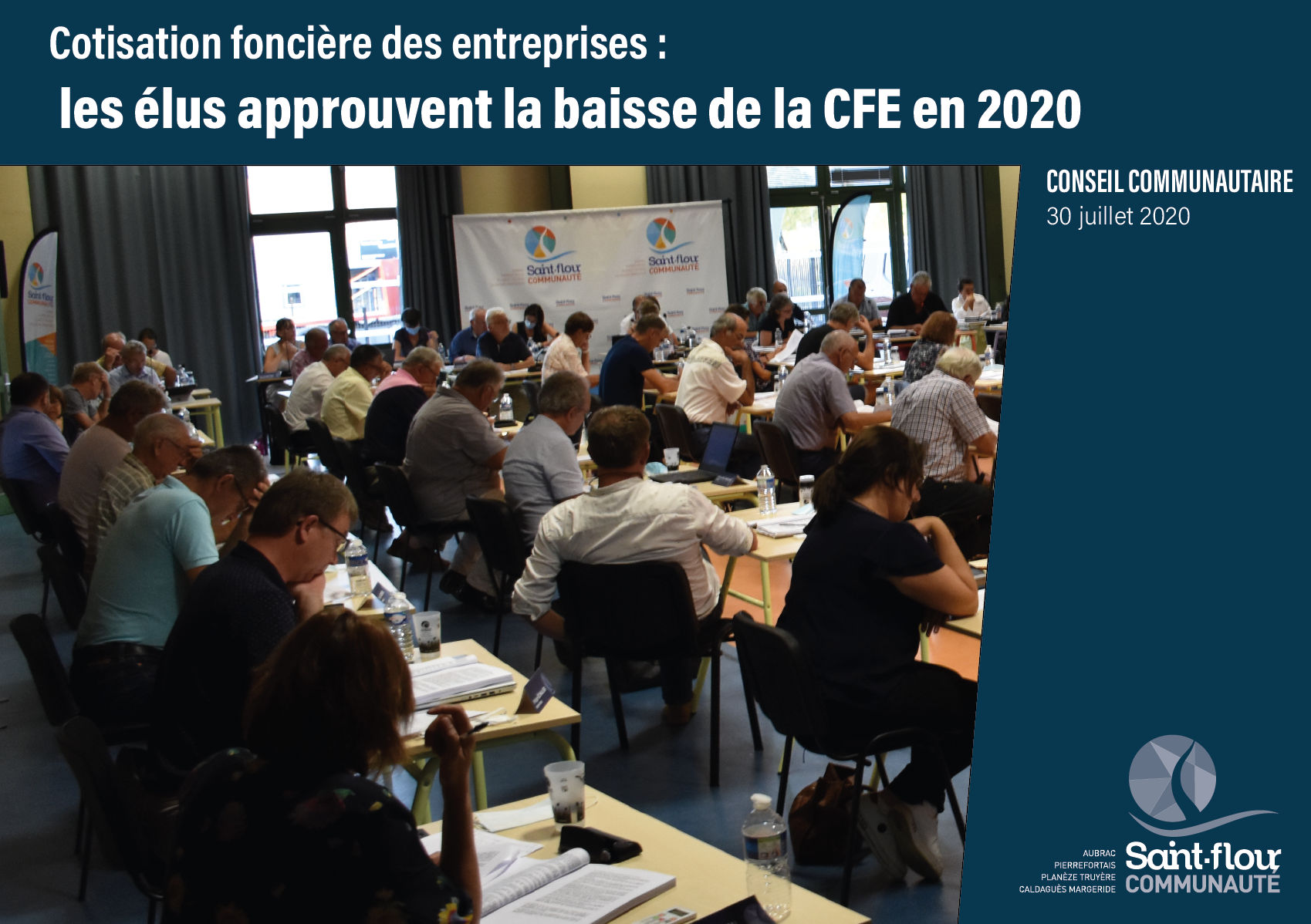 Dégrèvement cotisation foncière entreprises juillet 2020 Saint-Flour Communauté